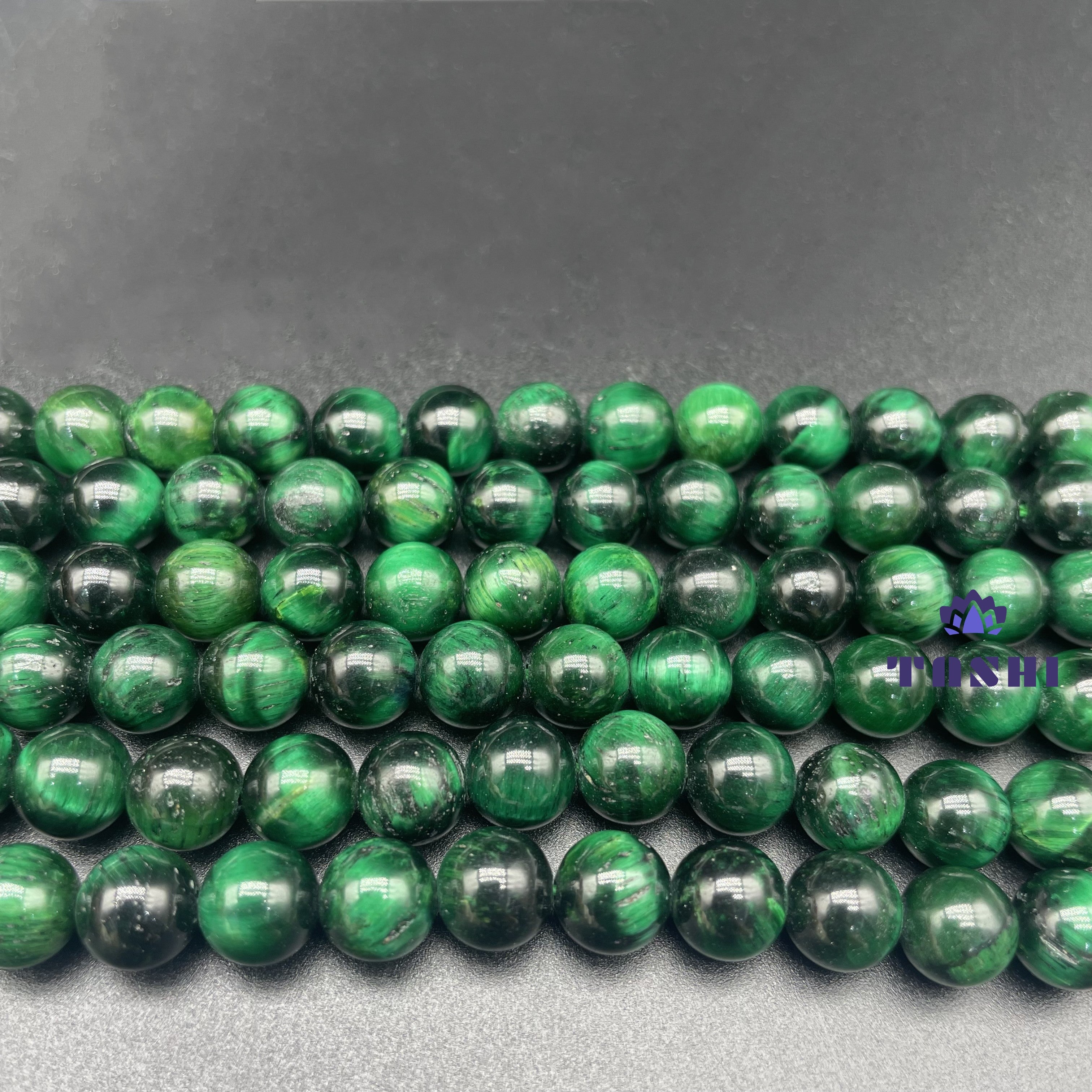 Green Tiger Eye Beads Strands Loose Beads Jewelry DIY Bracelets Natural Crystal