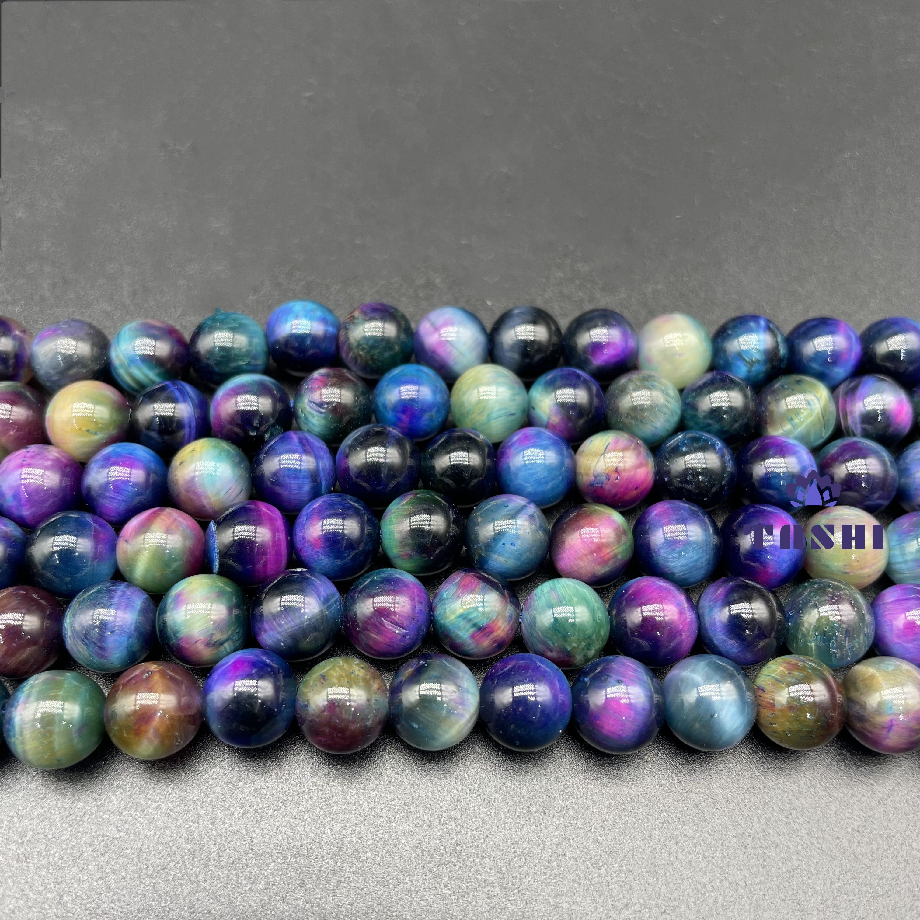 Blue Galaxy Tiger Eye Beads Strands Loose Beads Jewelry DIY Bracelets