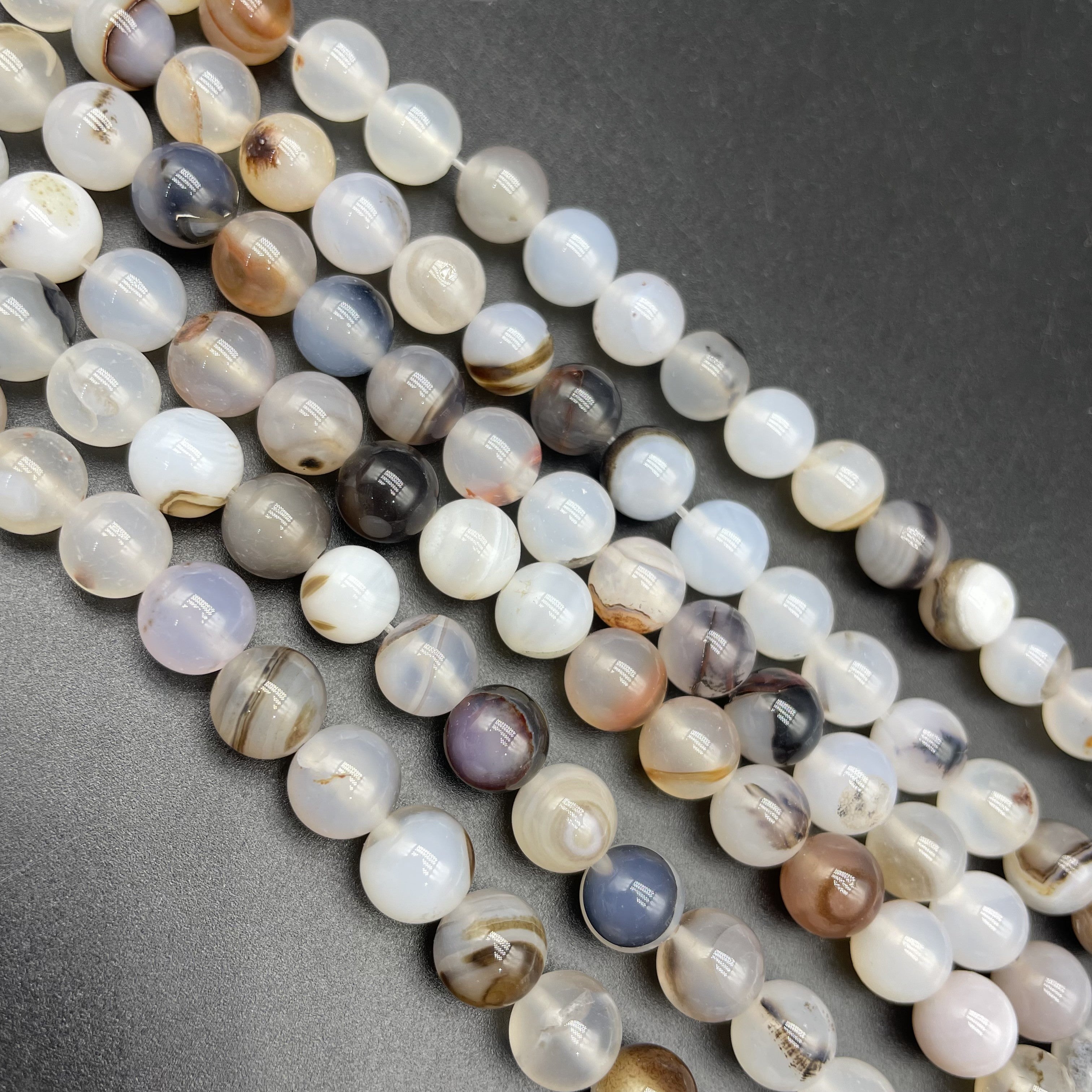 Agate Beads Strands Loose Beads Jewelry DIY Bracelets Natural Crystal