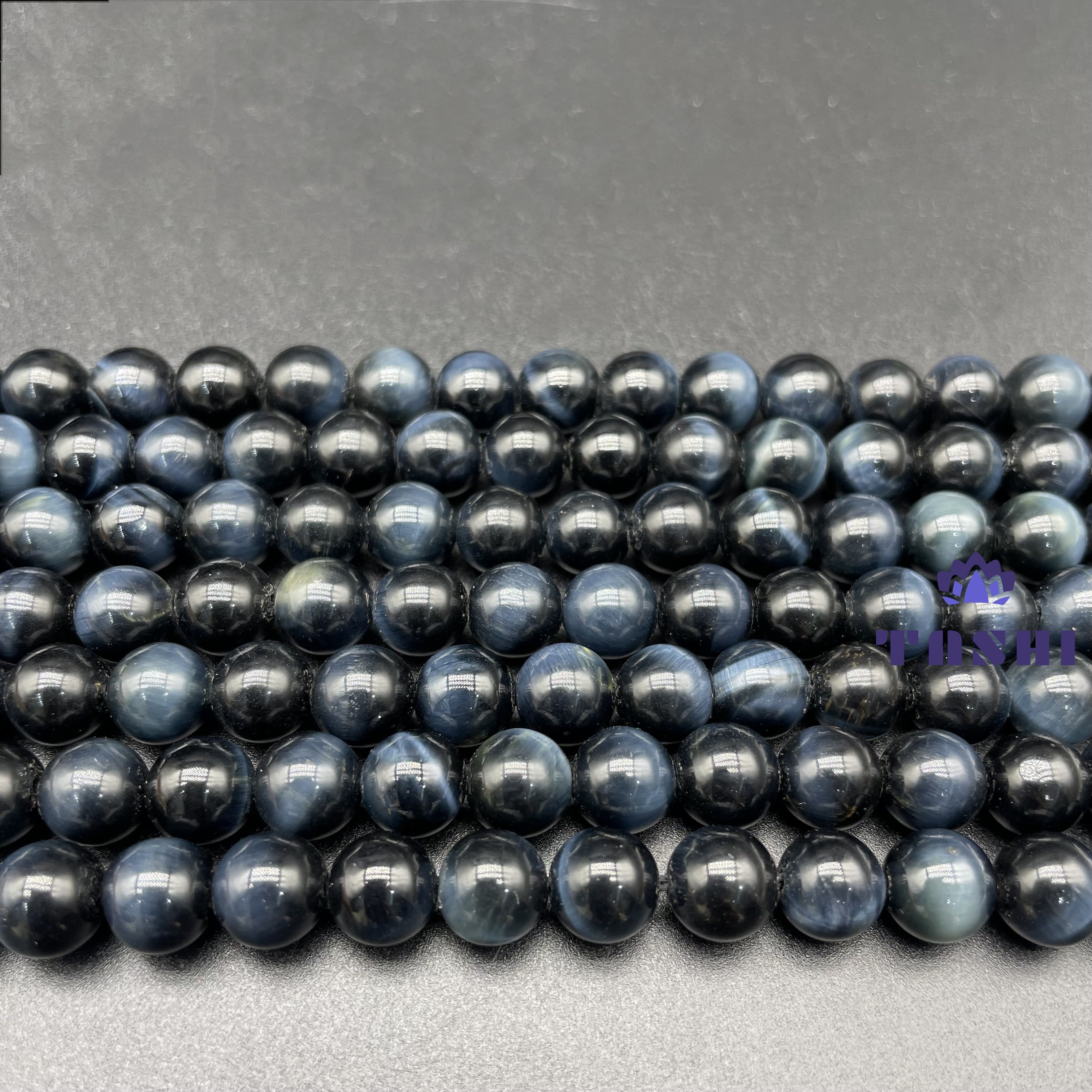 Blue Tiger Eye Beads Strands Loose Beads Jewelry DIY Bracelets Natural Crystal