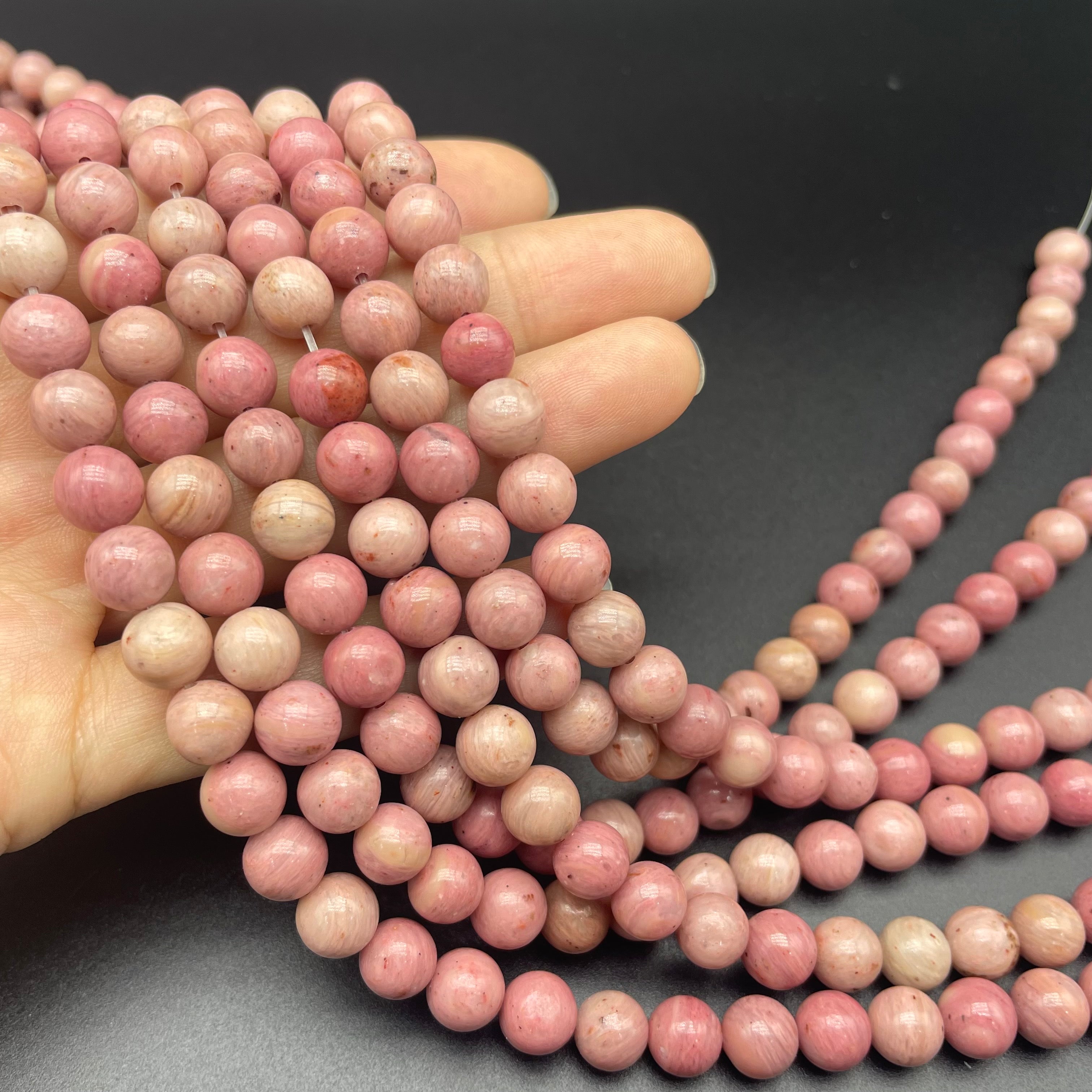 Pink Serpeggiante Beads Strands Loose Beads Jewelry DIY Bracelets
