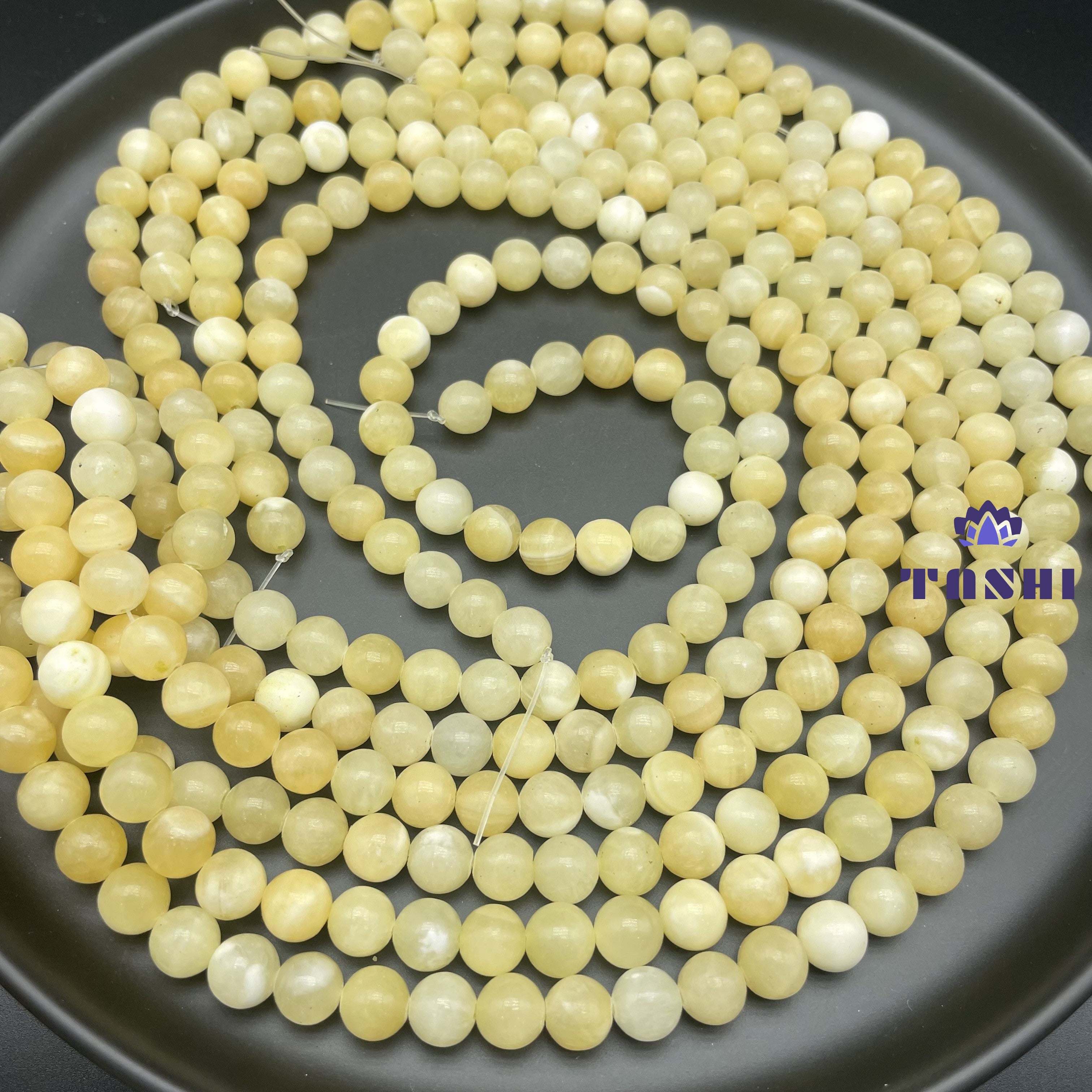Yellow Calcite Beads Strands Loose Beads Jewelry DIY Bracelets