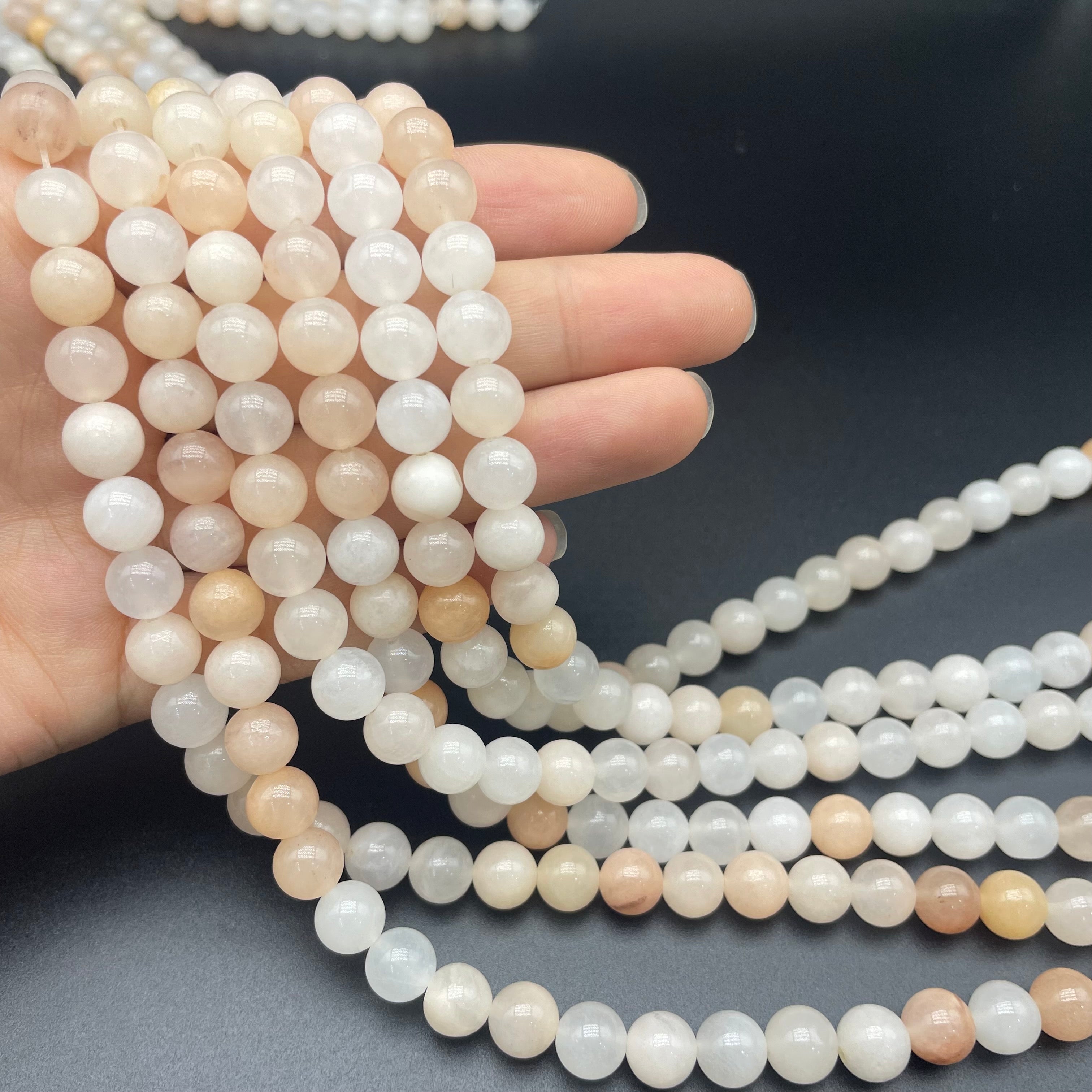 Peach Aventurine Beads Strands Loose Beads Jewelry DIY Bracelets