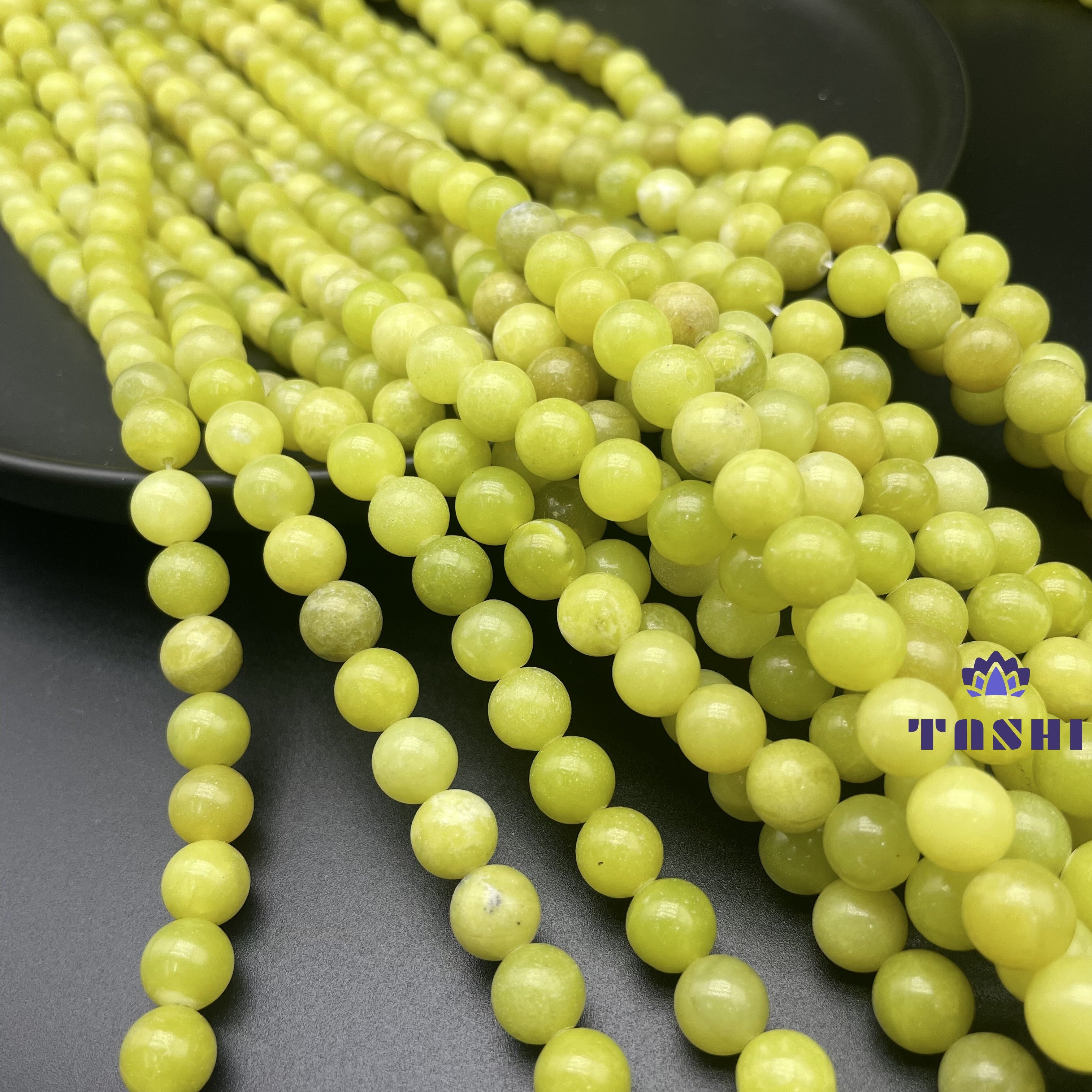 Lemon Jade Beads Strands Loose Beads Jewelry DIY Bracelets