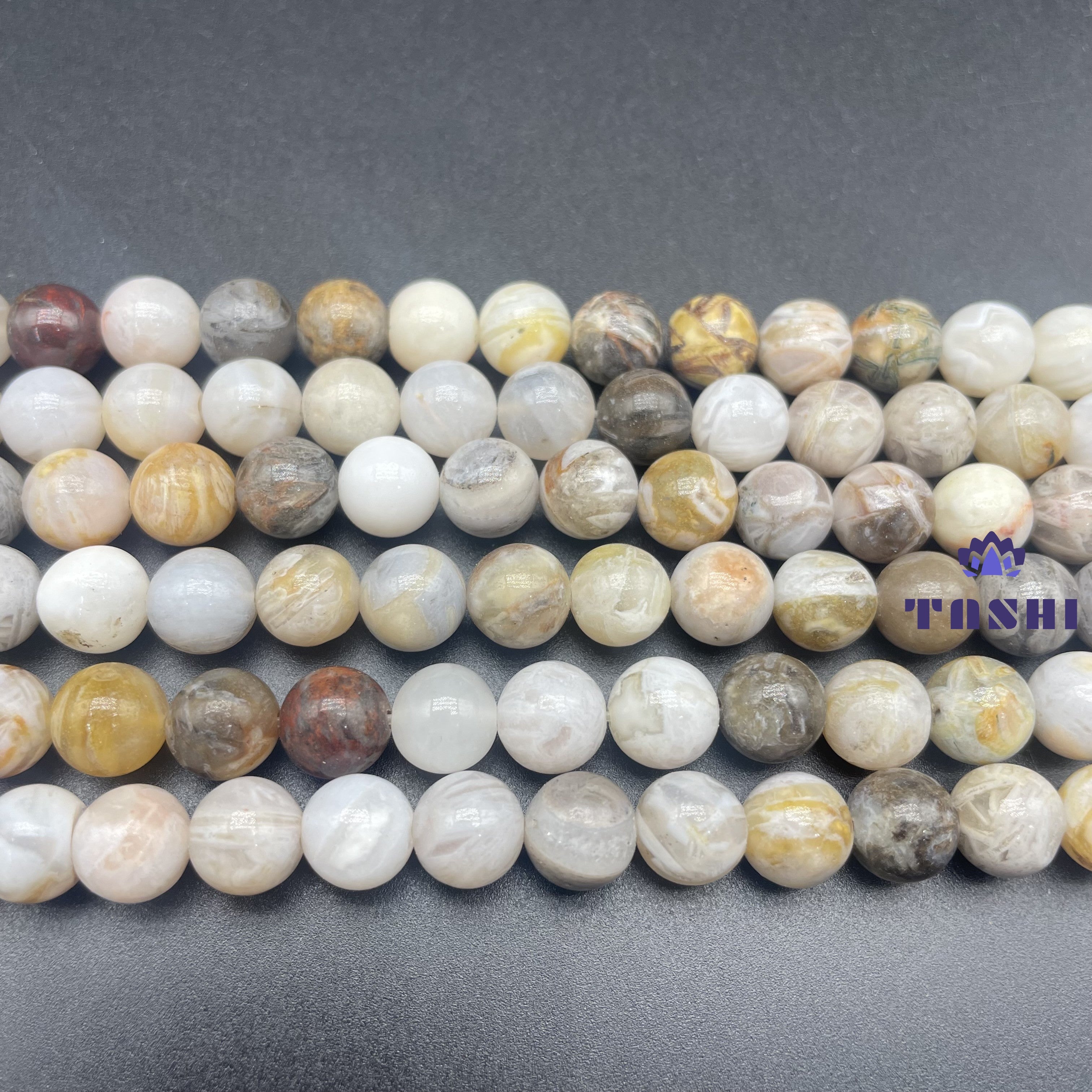 Bamboo Agate Beads Strands Loose Beads Jewelry DIY Bracelets
