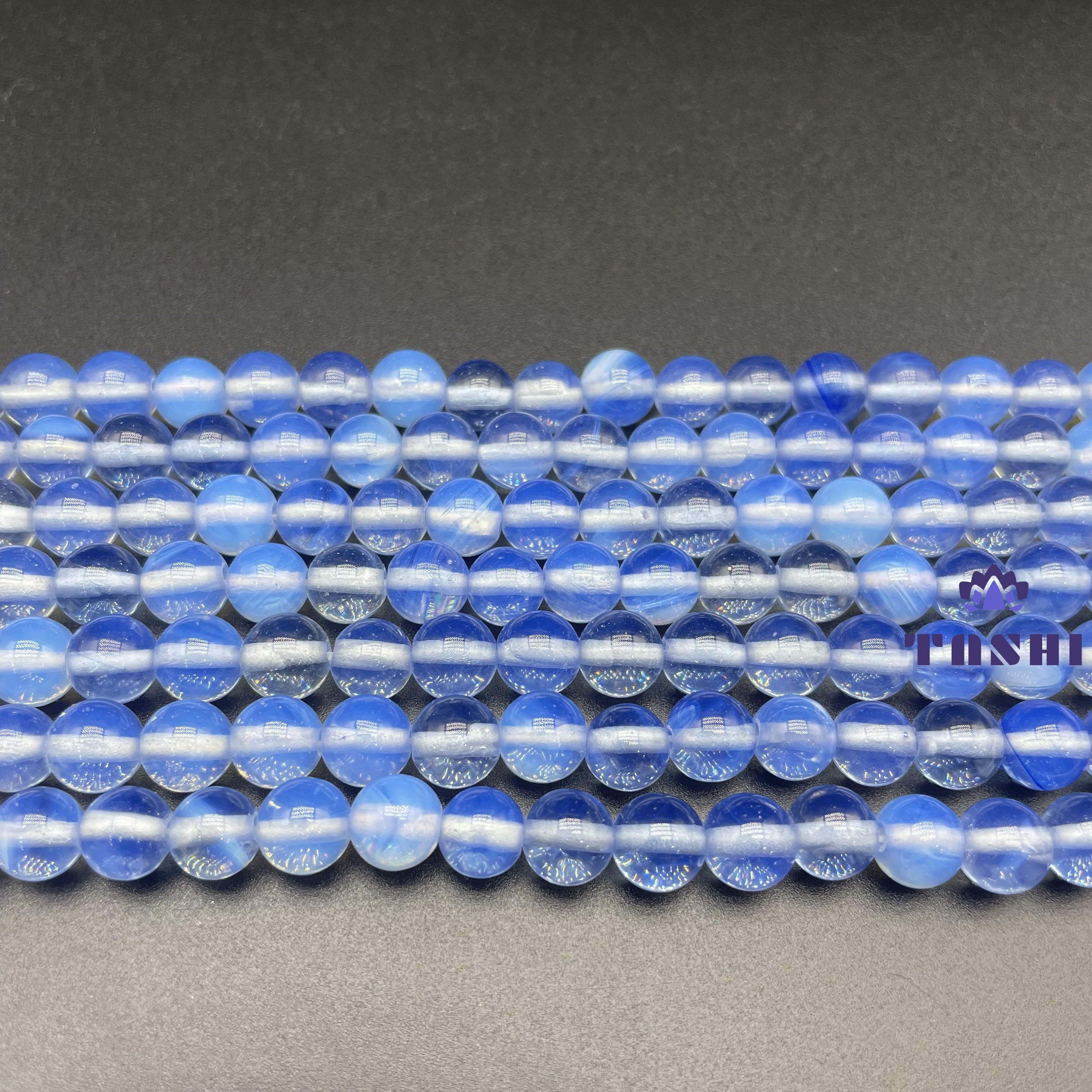 Blue Opalite Beads Strands Bracelets DIY