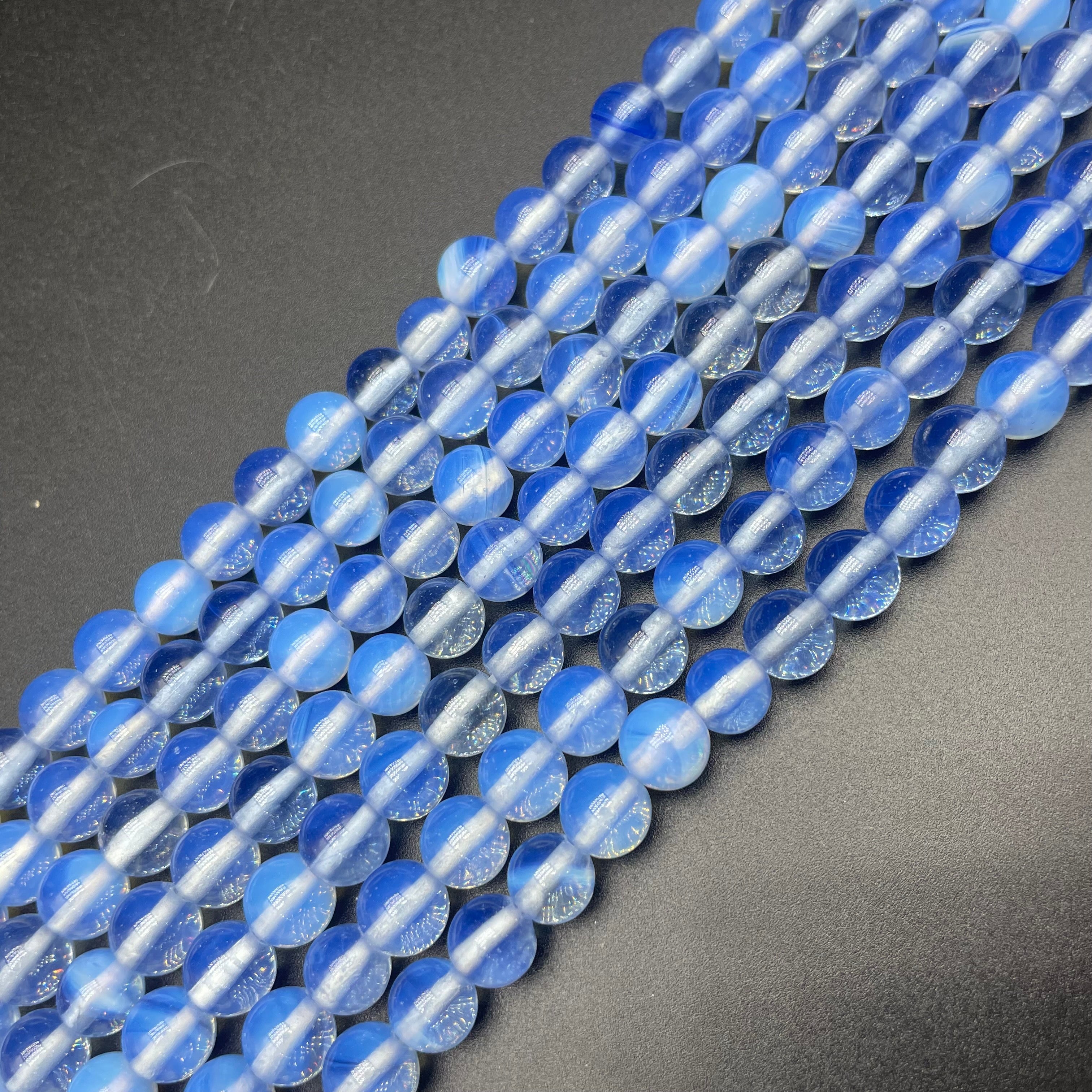 Blue Opalite Beads Strands Bracelets DIY