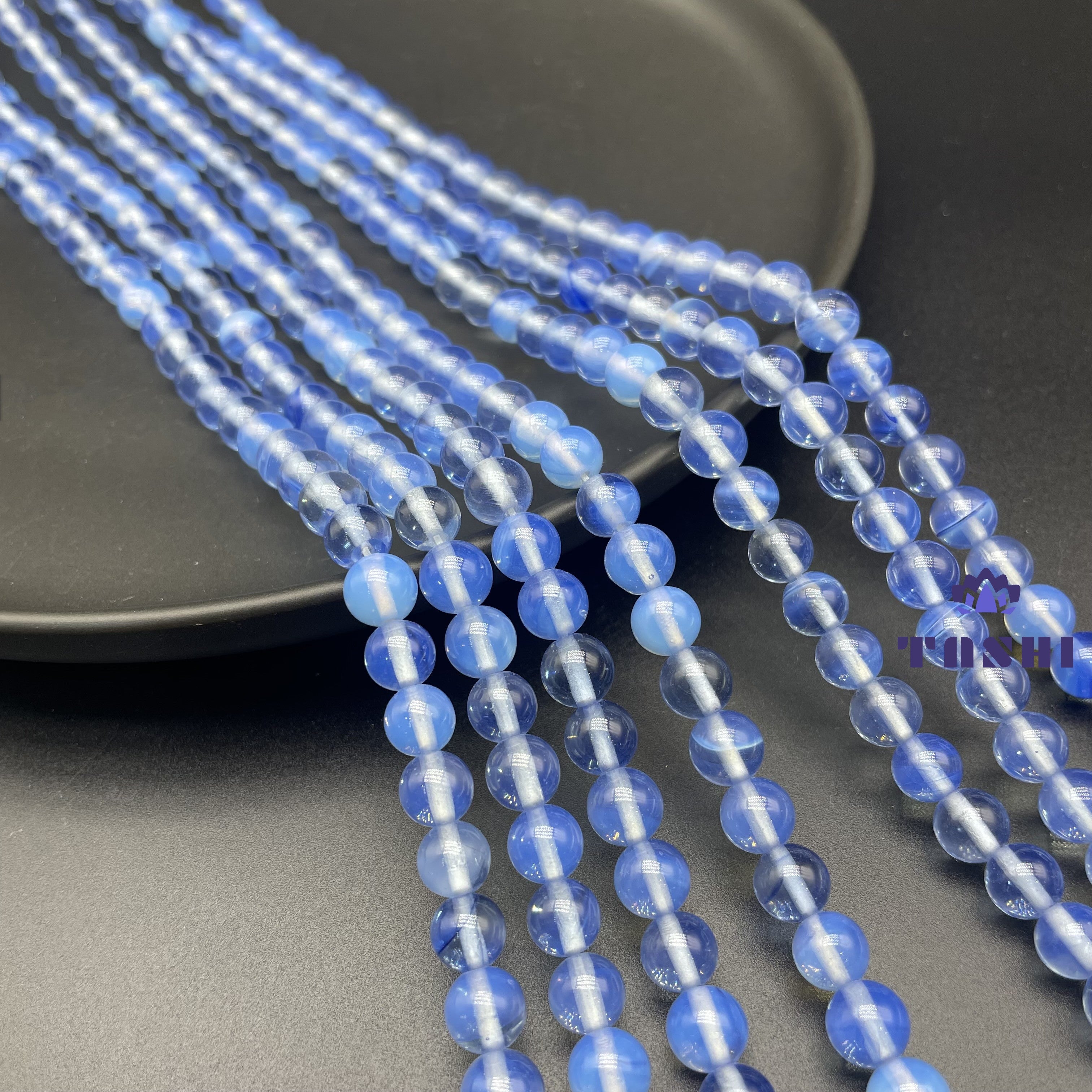 Blue Opalite Beads Strands Bracelets DIY