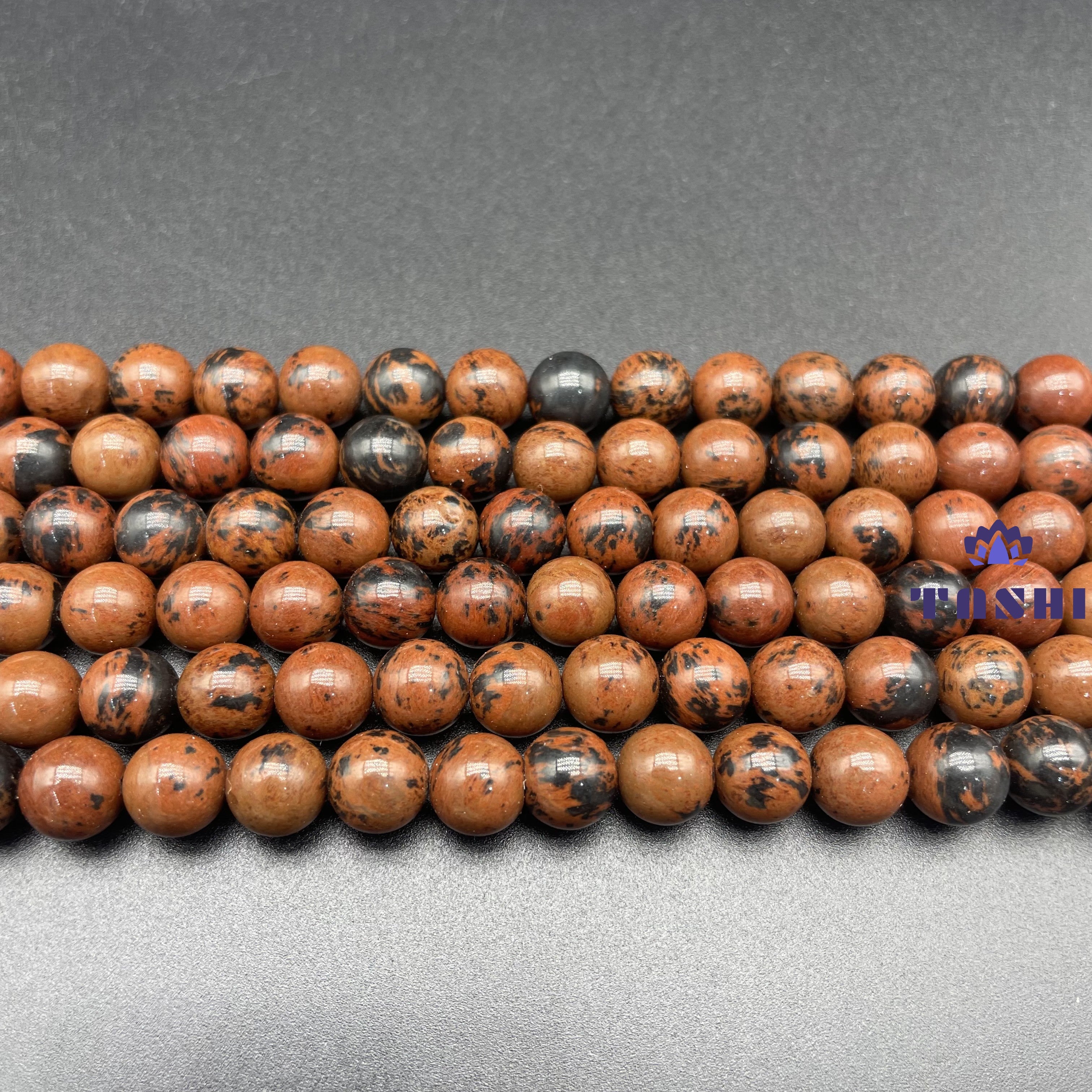 Mahogany Obsidian Beads Strands Loose Beads Jewelry DIY Bracelets