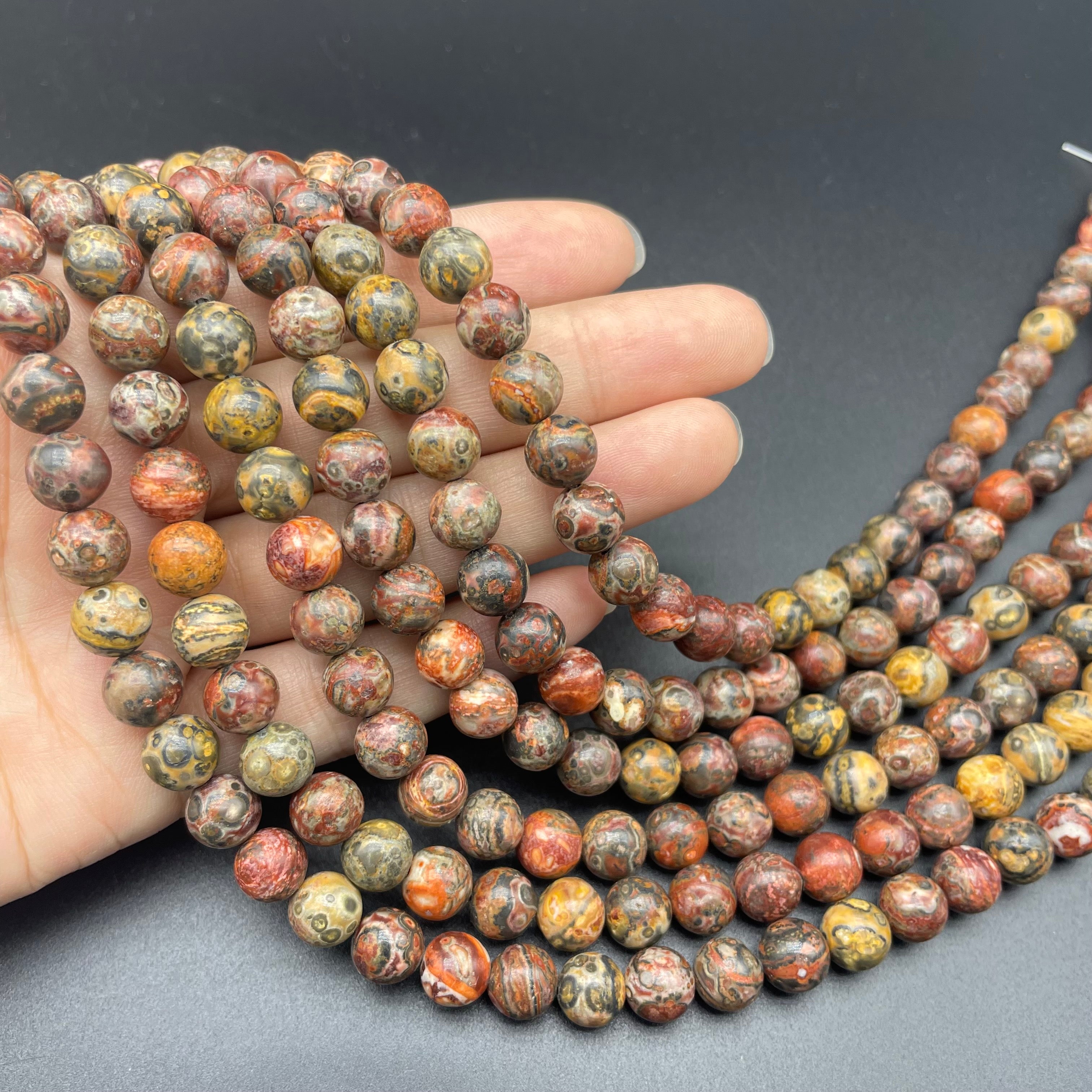 Leopard Skin Jasper Beads Strands Loose Beads Jewelry DIY Bracelets