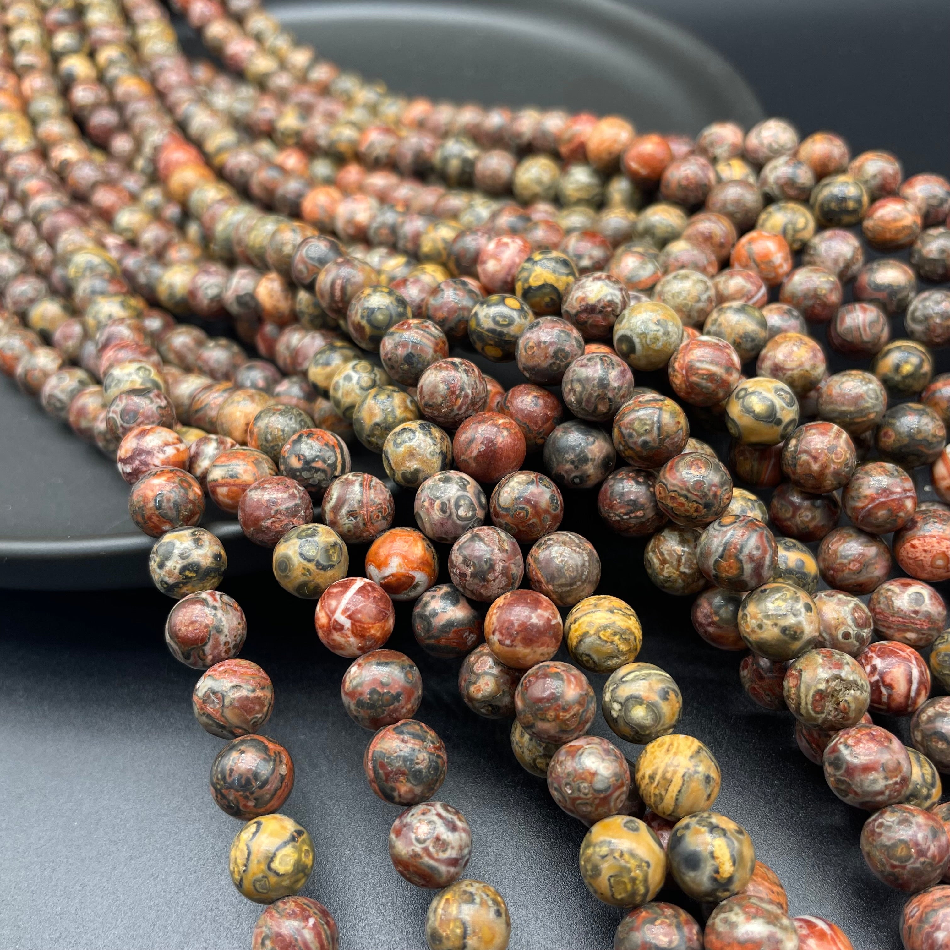 Leopard Skin Jasper Beads Strands Loose Beads Jewelry DIY Bracelets