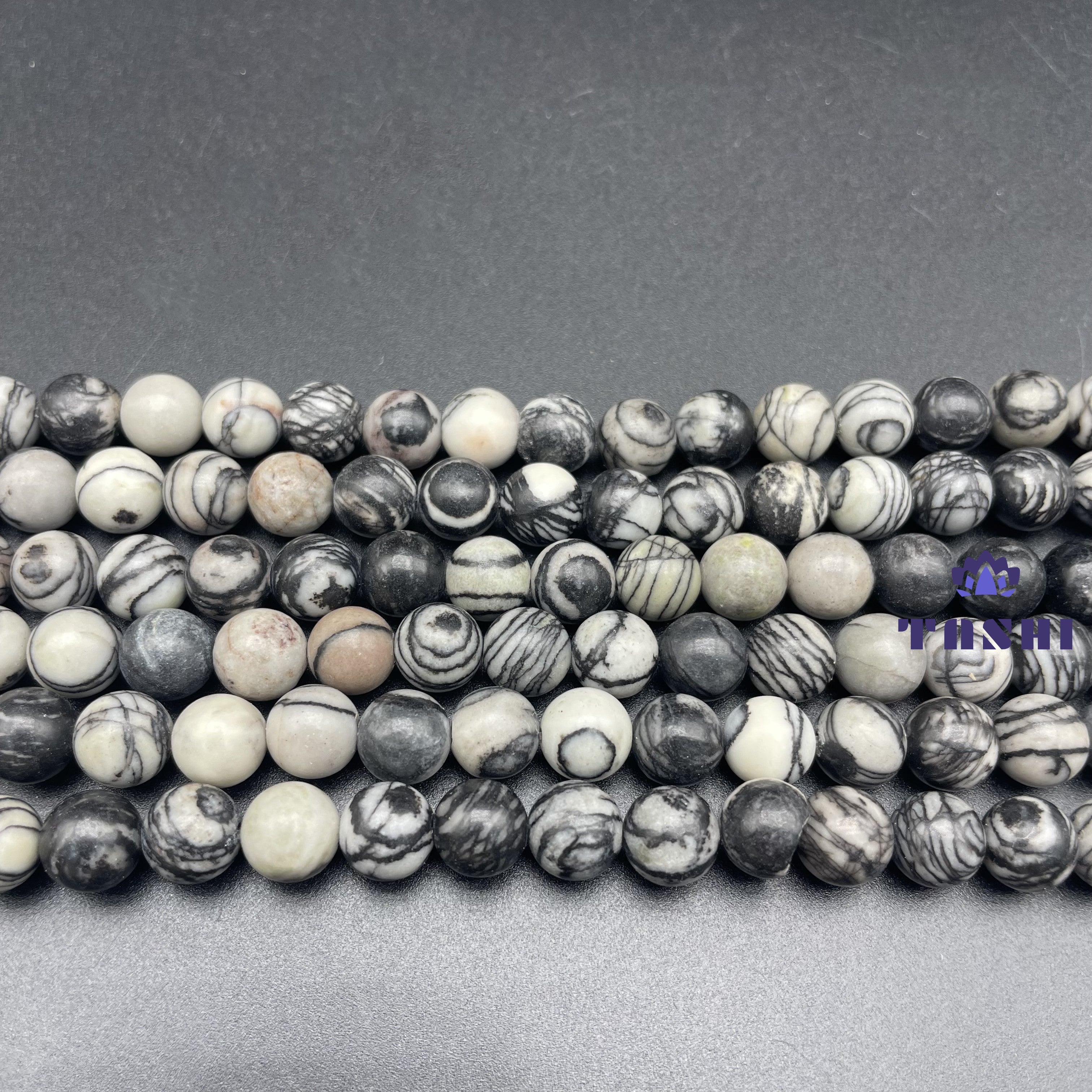 Spider Web Stone Beads Strands Loose Beads Jewelry DIY Bracelets