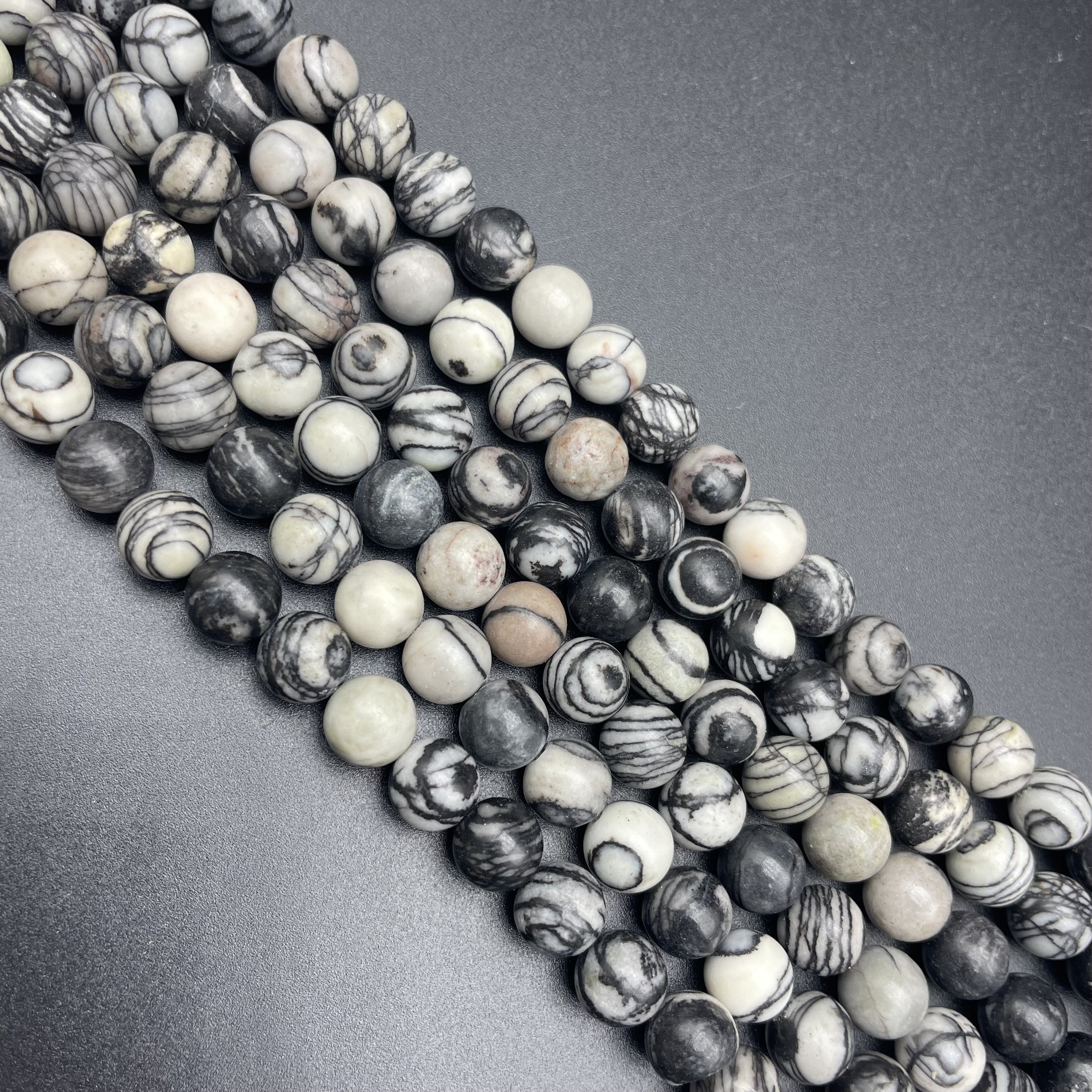 Spider Web Stone Beads Strands Loose Beads Jewelry DIY Bracelets
