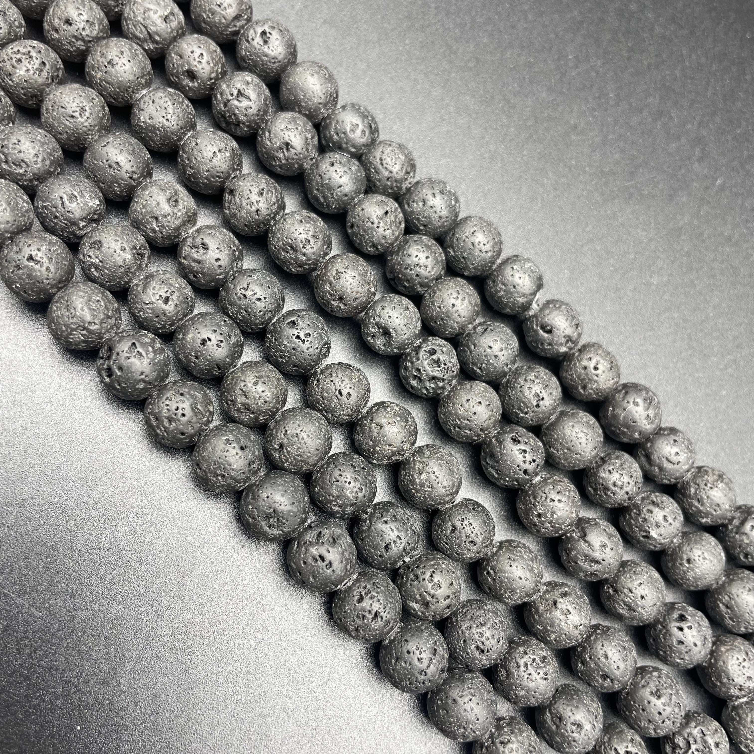 Lava Stone Beads Strands Loose Beads Jewelry DIY Bracelets