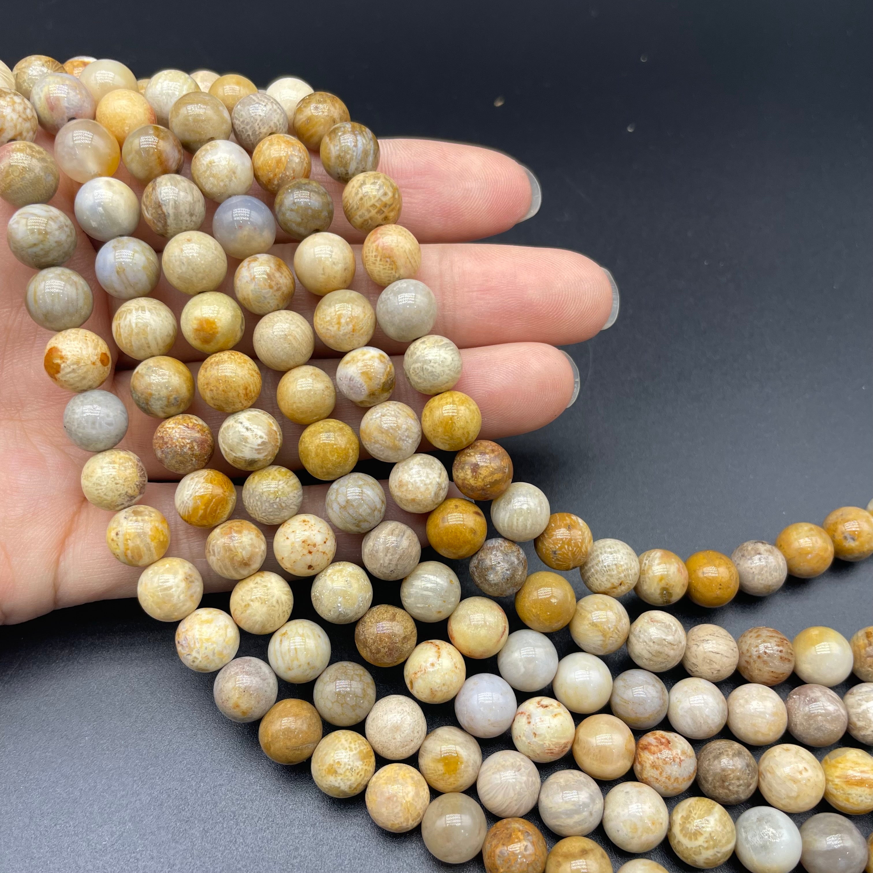 Coral Jade Beads Strands Loose Beads Jewelry DIY Bracelets