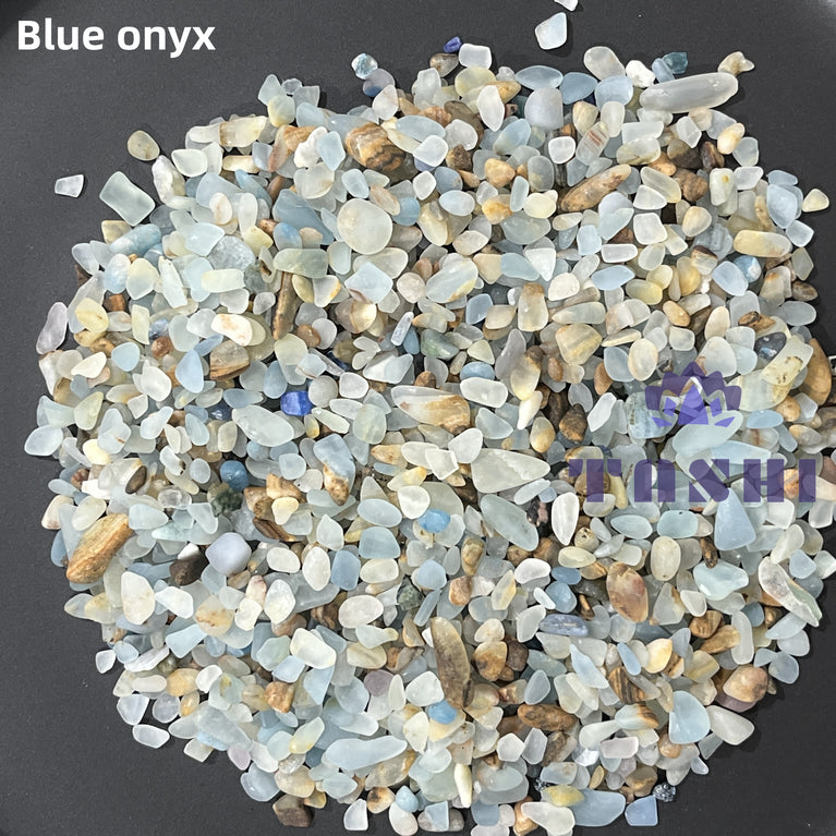 Blue onyx Chips Natural Crystal Confetti Healing Energy