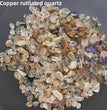 Copper Rutilated Quartz Chips Natural Crystal Confetti Healing Energy