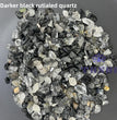 Darker Black Rutilated Quartz Chips Natural Crystal Confetti Healing Energy