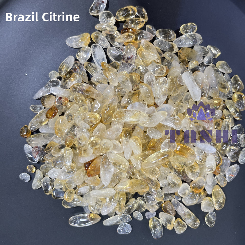 Brazil Citrine Chips Natural Crystal Confetti Healing Energy