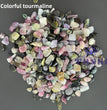 Colorful Tourmaline Chips Natural Crystal Confetti Healing Energy