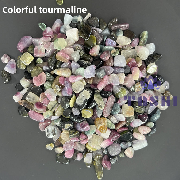 Colorful Tourmaline Chips Natural Crystal Confetti Healing Energy