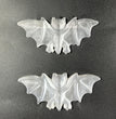 10CM Bat Selenite Carving Natural Crystal Healing Stone Home Decoration