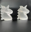 8CM Unicorn Selenite Carving Natural Crystal Healing Stone Home Decoration