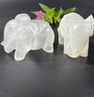 8CM Elephant Selenite Carving Natural Crystal Healing Stone Home Decoration