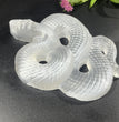 14CM Big Snake Selenite Carving Natural Crystal Healing Stone Home Decoration