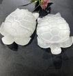 7.5CM Sea Turtle Selenite Carving Natural Crystal Healing Stone Home Decoration