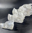 8CM/12CM/15CM Dragon Head Selenite Carving Natural Crystal Healing Stone Home Decoration