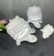 4.5CM/7CM/10CM Turtle Selenite Carving Natural Crystal Healing Stone Home Decoration