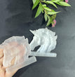 7CM Unicorn Selenite Carving Natural Crystal Healing Stone Home Decoration