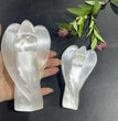 11CM/14CM Angel Selenite Carving Natural Crystal Healing Stone Home Decoration