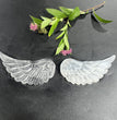 10CM Angel Wings Selenite Carving Natural Crystal Healing Stone Home Decoration