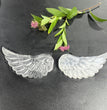 10CM Angel Wings Selenite Carving Natural Crystal Healing Stone Home Decoration