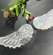 10CM Angel Wings Selenite Carving Natural Crystal Healing Stone Home Decoration