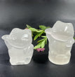 7CM/9CM Fortune Cat Selenite Carving Natural Crystal Healing Stone Home Decoration