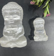 8CM/14CM Baby Buddha Selenite Carving Natural Crystal Healing Stone Home Decoration