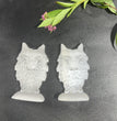 7CM Wolf Selenite Carving Natural Crystal Healing Stone Home Decoration