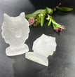 7CM Wolf Selenite Carving Natural Crystal Healing Stone Home Decoration