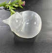 8CM/10CM Sleeping Cat Selenite Carving Natural Crystal Healing Stone Home Decoration