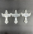 8CM Heart Cross Selenite Carving Natural Crystal Healing Stone Home Decoration