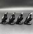 5CM Mini Raven Crow Carving Natural Crystal Stone Statue Figurine