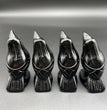 5CM Mini Raven Crow Carving Natural Crystal Stone Statue Figurine