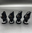 5CM Mini Raven Crow Carving Natural Crystal Stone Statue Figurine