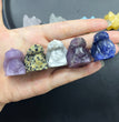 3CM Mini Toothless Carving Natural Crystal Stone Statue Figurine