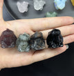 3CM Mini Toothless Carving Natural Crystal Stone Statue Figurine