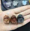 3CM Mini Toothless Carving Natural Crystal Stone Statue Figurine