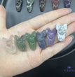 3CM Mini Hanging Bat Carving Natural Crystal Stone Statue Figurine